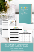Load image into Gallery viewer, Heavy On Self-Care Printable Planner - 35 pages