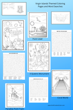 Load image into Gallery viewer, All Things Virgin Islands Coloring and Activity Book For Adults
